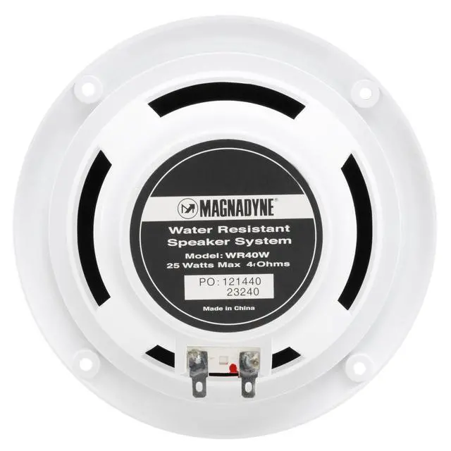 Alt view image 7 of 7 - RV Outdoor 5" Dual Cone Speakers | White | Weather Resistant