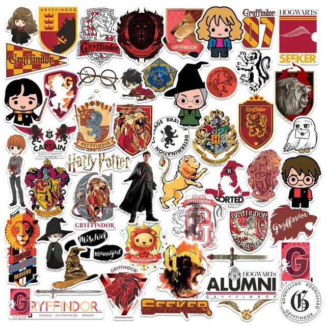 Alt view image 4 of 6 - Harry Potter All Houses Theme Bundle 200 Vinyl Stickers Waterproof Die-Cut