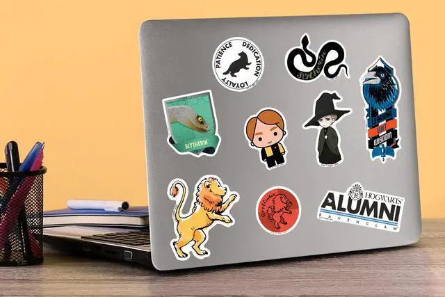 Alt view image 5 of 6 - Harry Potter All Houses Theme Bundle 200 Vinyl Stickers Waterproof Die-Cut