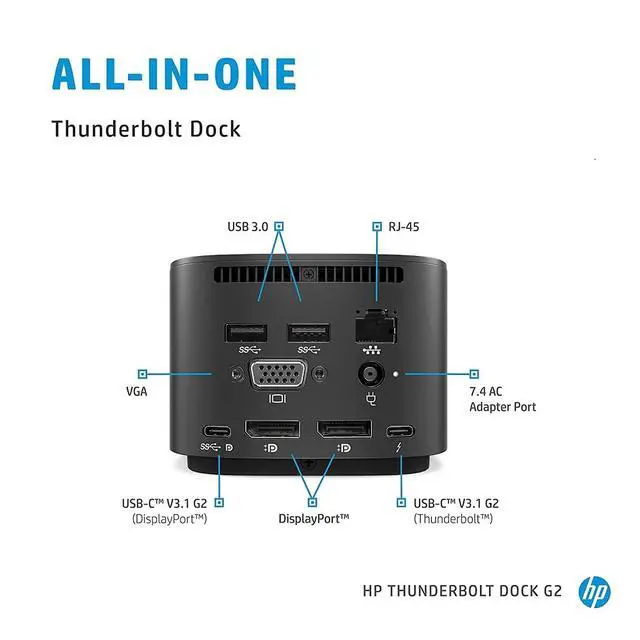 Alt view image 3 of 5 - Thunderbolt Dock G2 (120W)