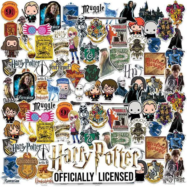 Main image of Harry Potter Mixed Theme Bundle 100 Vinyl Stickers Waterproof Die-Cut Car