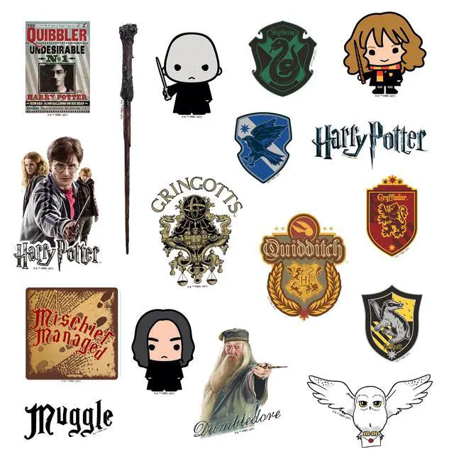 Alt view image 3 of 6 - Harry Potter 150 Vinyl Stickers Waterproof Die-Cut Decals Laptop Scrapbook