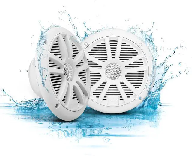 Main image of Boss Audio MR6W 6.5" 180W Dual Cone Marine/Boat Speakers Stereo, White (8 Pack)