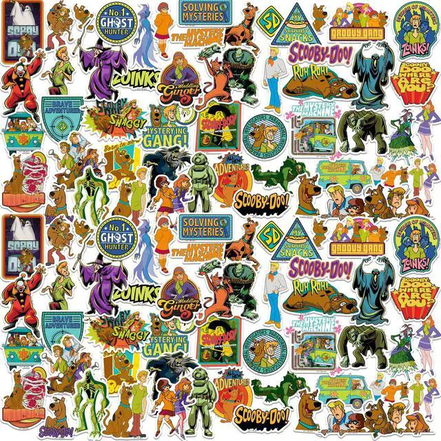 Main image of Scooby-Doo 150 Vinyl Stickers Waterproof Die-Cut Decals Laptop Water Bottle