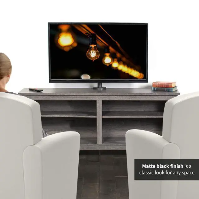 Alt view image 5 of 7 - Swivel Bolt-Down TV Stand for 32 to 55 inch Screens, Desktop VESA Mount, Sturdy Tabletop TV Display STAND-TV00M4