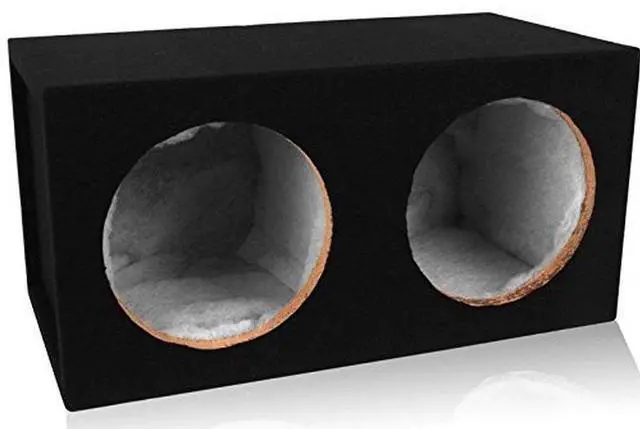 Main image of Dual 10-inch Car Subwoofer Box Sealed 3/4-inch MDF Prelined Polyfil