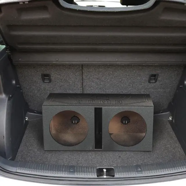 Alt view image 4 of 7 - QBOMB10V Dual 10 Inch Vented Port Subwoofer Sub Box, 1 Cubic Foot per Sub, Tuning Frequency 40 hZ, with Bedliner Spray