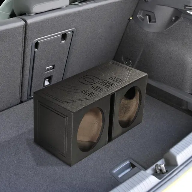Alt view image 5 of 7 - QBOMB10V Dual 10 Inch Vented Port Subwoofer Sub Box, 1 Cubic Foot per Sub, Tuning Frequency 40 hZ, with Bedliner Spray