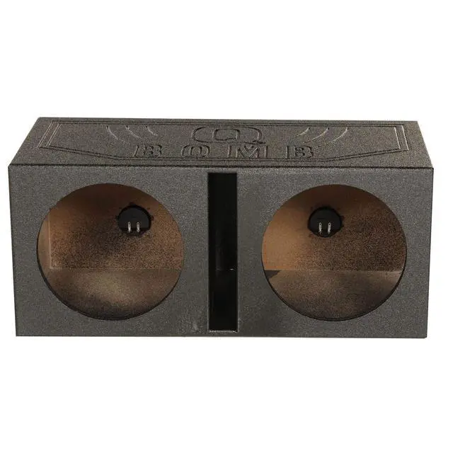 Alt view image 6 of 7 - QBOMB10V Dual 10 Inch Vented Port Subwoofer Sub Box, 1 Cubic Foot per Sub, Tuning Frequency 40 hZ, with Bedliner Spray
