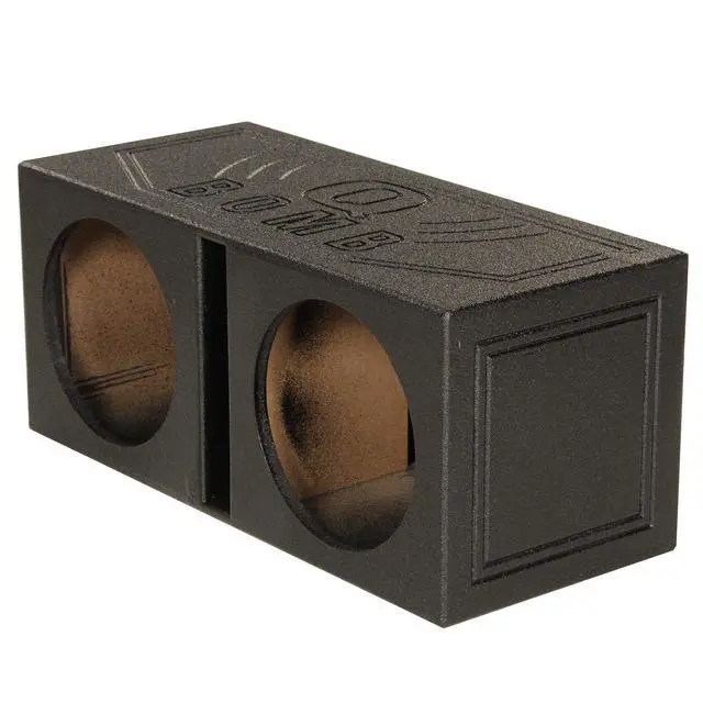 Alt view image 7 of 7 - QBOMB10V Dual 10 Inch Vented Port Subwoofer Sub Box, 1 Cubic Foot per Sub, Tuning Frequency 40 hZ, with Bedliner Spray