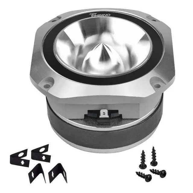 Alt view image 3 of 7 - Super Tweeter 4 Inch TPT-ST25 Chrome, 8 Ohm, 900 Watts Max, 107 dB, 1.5 in Voice Coil, HIgh Sensitivity, Slim Profile Bullet Tweeters Speakers for Pro Audio (Pair)