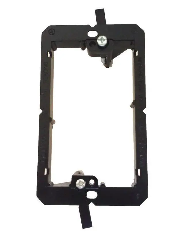 Alt view image 2 of 2 - 1 Port LC Fiber 10GB Duplex Wall Plate - Ivory - Bracket Included