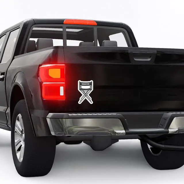 Alt view image 2 of 4 - Director Chair Sticker - Filmmaker Stickers, Film Actor, Cinema, Movie (12" x 8")