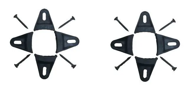 Alt view image 2 of 5 - Pair of 15 Inch 15" Universal Metal Car Audio Speaker SubWoofer Waffle Grill Protector Cover with Clips and Screws