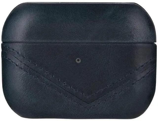 Main image of Premium Leather Case Compatible with Apple AirPods 3, Wireless Charging, Two-Piece Design (Ocean)