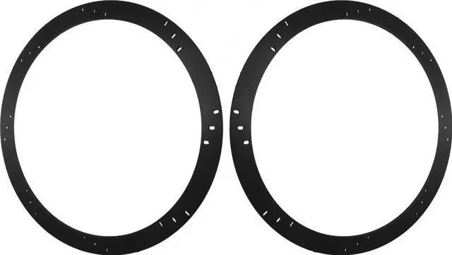 Main image of 12" Subwoofer Speaker Spacers Depth Extender Extending Rings - 1/4" thick - ID: 11 1/8" OD: 12 7/8" - 1 Pair - SSK12 - Stackable - Perfect For Framing Fiberglass Enclosures