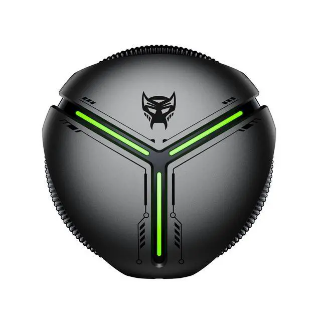 Alt view image 4 of 7 - TF-T30 Bluetooth TWS Wireless Earbuds with Energy Core Design Passive Noise Cancelling Semi-in-Ear Cool HiFi HD Calling Music Game Modes Low Latency Sports Earphones (Black Megatron)