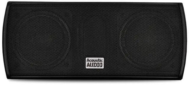 Alt view image 2 of 4 - Acoustic Audio AA32CB Mountable Indoor Center Speaker 300 Watts Black Bookshelf, 2.5-Inch