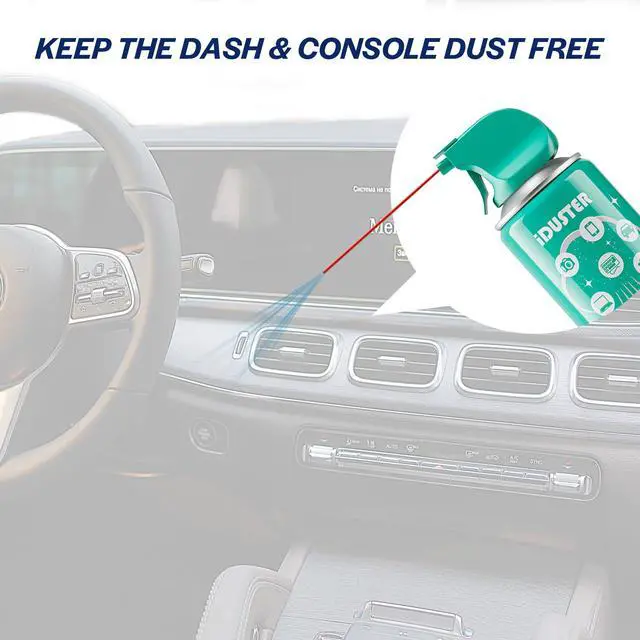 Alt view image 7 of 7 - Disposable Compressed Gas Duster - 10oz Compressed Air Can, Computer and Keyboard Cleaner, 3 Packs