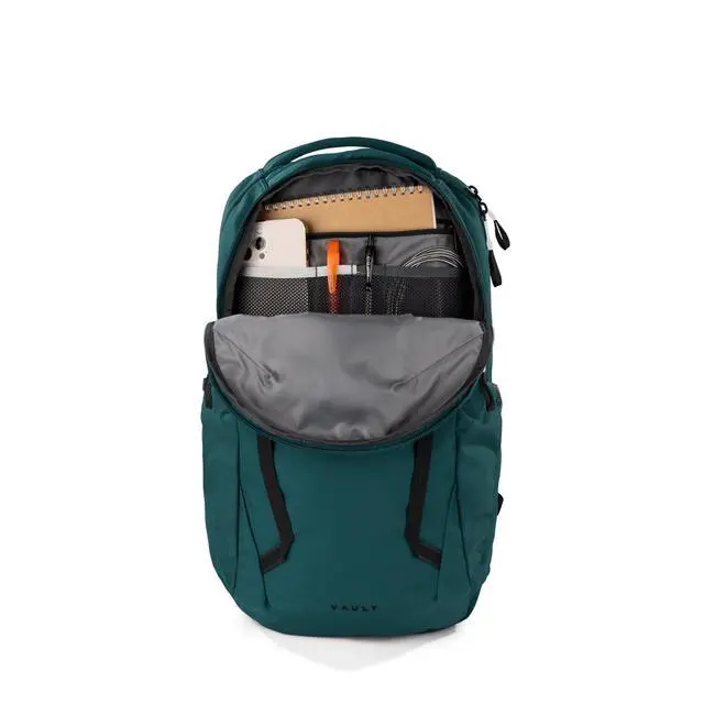 Alt view image 5 of 5 - Vault Everyday Laptop Backpack | Commuter Travel Bag with Water-Repellent Finish, Spacious Main Compartment, Deep Nori-TNF Black, OS