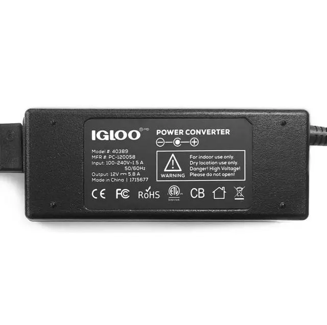 Alt view image 2 of 6 - 110V AC Power Converter for Iceless Kool Mate Cool Chill Thermolectric Coolers