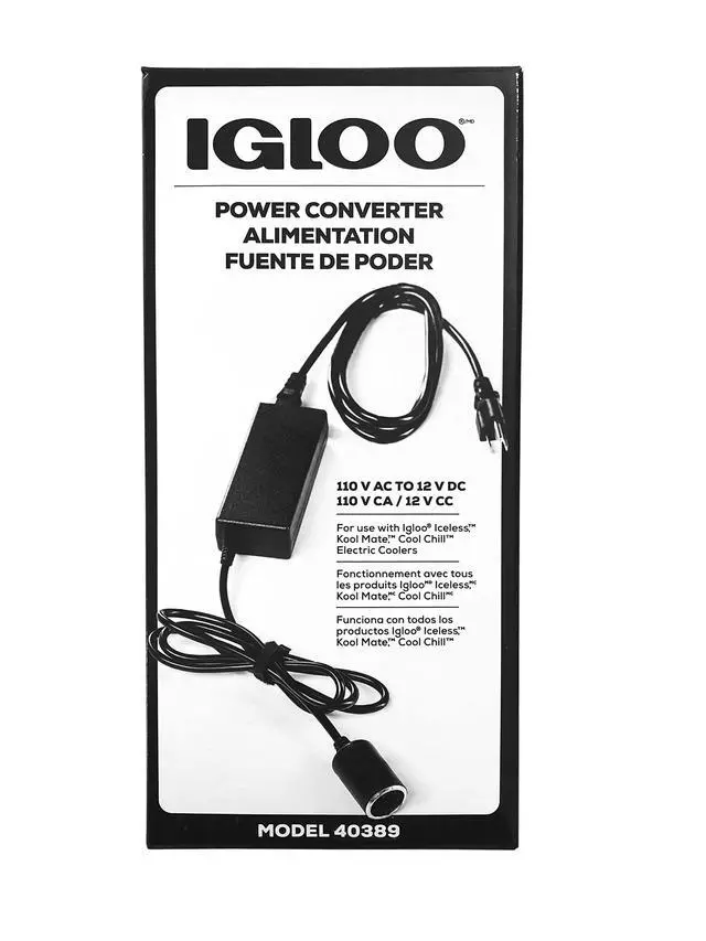 Alt view image 3 of 6 - 110V AC Power Converter for Iceless Kool Mate Cool Chill Thermolectric Coolers