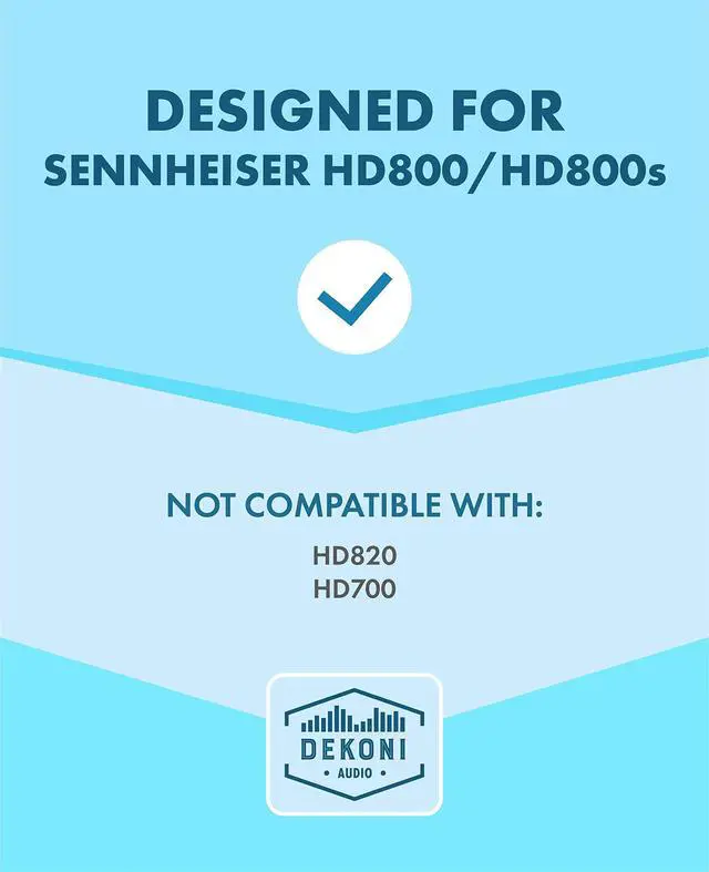 Alt view image 7 of 7 - Ear Pads for Sennheiser HD800/HD800S | Premium Memory Foam Cushions | Enhanced Comfort & Acoustic Isolation | Ideal for Audiophiles and Studio Professionals (Elite Velour)
