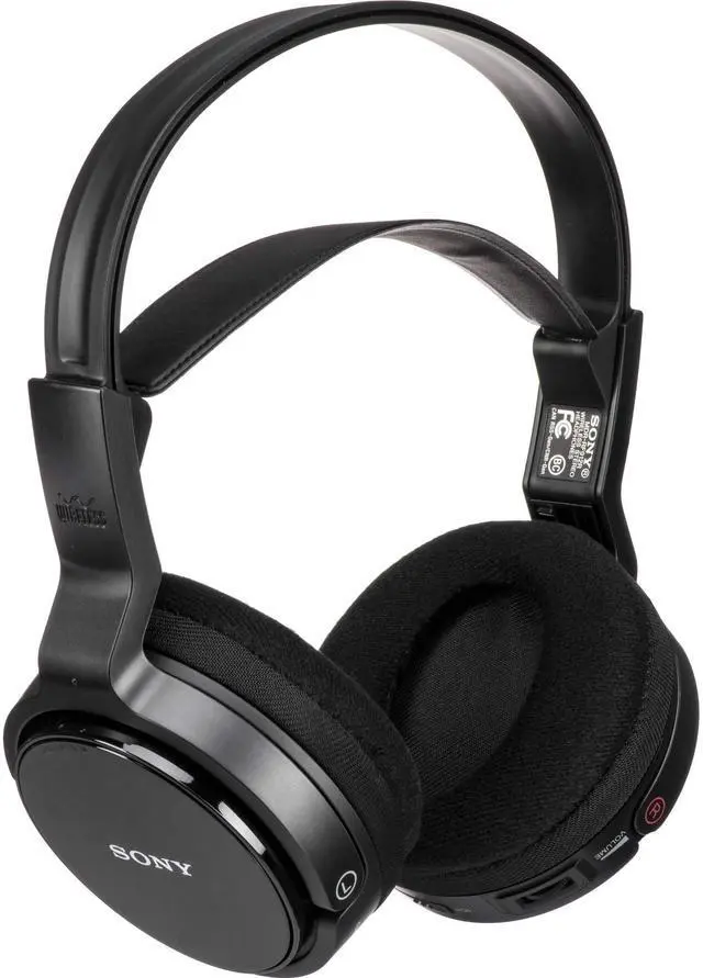 Main image of MDR-RF912RK Over-Ear Wireless Radio Frequency Stereo TV Headphone System with 40mm Drivers, Noise Reduction and Long Wireless Range, Black (Non-Retail Packaging)