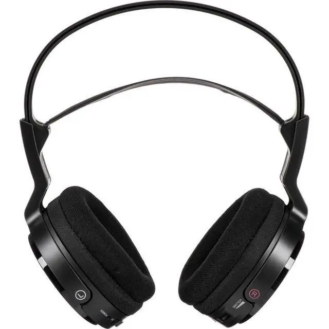 Alt view image 2 of 3 - MDR-RF912RK Over-Ear Wireless Radio Frequency Stereo TV Headphone System with 40mm Drivers, Noise Reduction and Long Wireless Range, Black (Non-Retail Packaging)