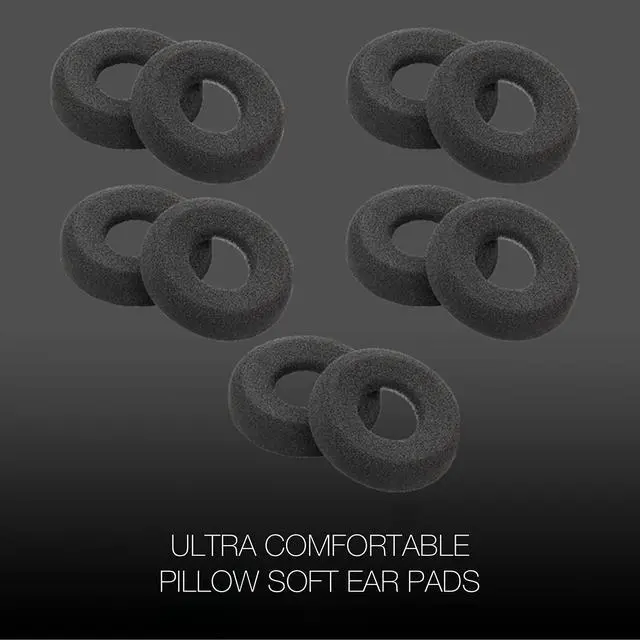 Alt view image 5 of 6 - Global Teck Foam Cushion Replacement Kit for Plantronics Blackwire Headset, Variations (10pk-Ear Cushions)
