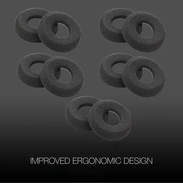 Alt view image 6 of 6 - Global Teck Foam Cushion Replacement Kit for Plantronics Blackwire Headset, Variations (10pk-Ear Cushions)