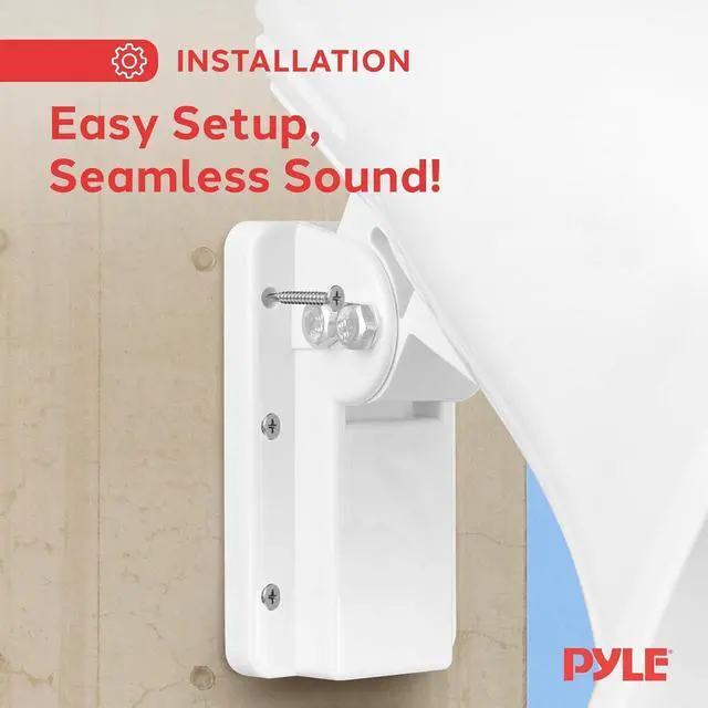Alt view image 4 of 7 - Indoor / Outdoor PA Horn Speaker - 6" PA Speaker With 8 Ohms Impedance & 50 Watts Peak Power - Mounting Bracket & Hardware Included - White
