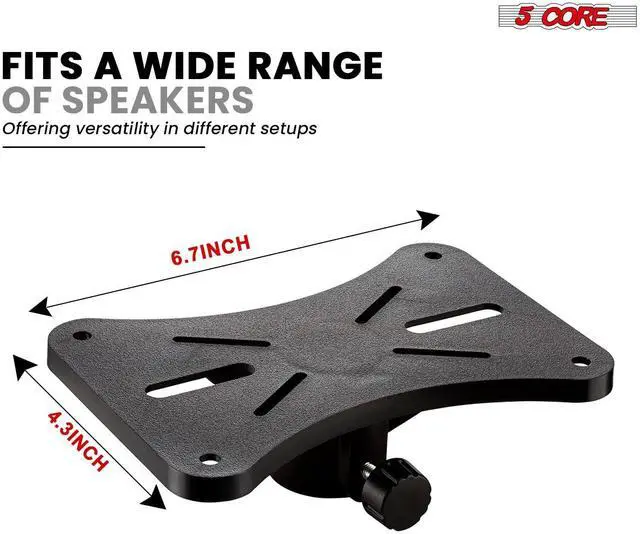 Alt view image 4 of 7 - Speaker Stand Pair Universal Mount Steel Construction 132 Lb Capacity Stable Tripod w/Adjustable Height 36 w 35mm Compatible Insert Metal Safety Pin Included Bag