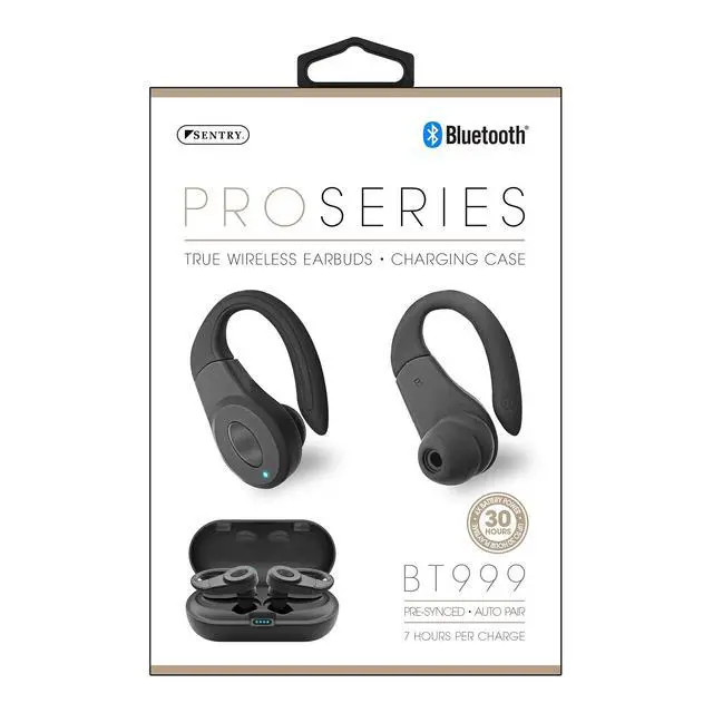 Alt view image 3 of 3 - Industries HPXBT999 Pro Series Rechargable Bluetooth Earbuds, Black