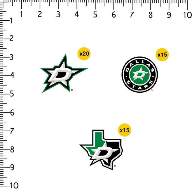 Alt view image 2 of 6 - NHL Dallas Stars Logo Team Logos 100 Vinyl Stickers Waterproof Die-Cut Car