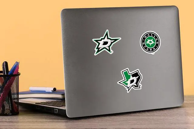Alt view image 3 of 6 - NHL Dallas Stars Logo Team Logos 100 Vinyl Stickers Waterproof Die-Cut Car