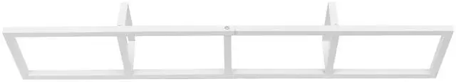 Alt view image 7 of 7 - 3 Pcs CD DVD Storage Shelf, 34 Inch Wall Mount Media Shelf Metal CD Storage Rack with 4 Compartments, Video Game Organizer Wall Mount for Living Room, Load 22.04lbs(White)