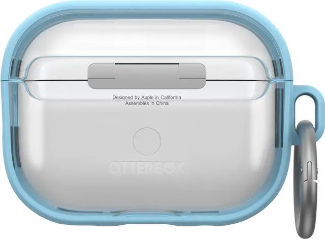 Alt view image 2 of 6 - Clear Case for AirPods Pro (2nd Gen), Carabiner Included | Clear Protective Design, Wireless Charging Compatible, Carabiner Included, Drop Protection, Secure Fit