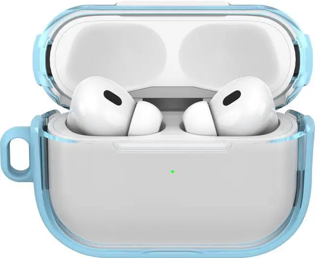 Alt view image 3 of 6 - Clear Case for AirPods Pro (2nd Gen), Carabiner Included | Clear Protective Design, Wireless Charging Compatible, Carabiner Included, Drop Protection, Secure Fit