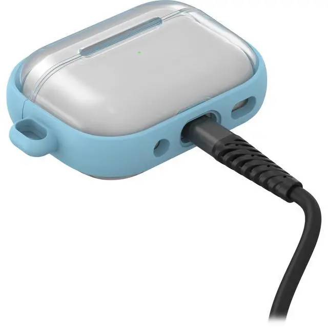 Alt view image 6 of 6 - Clear Case for AirPods Pro (2nd Gen), Carabiner Included | Clear Protective Design, Wireless Charging Compatible, Carabiner Included, Drop Protection, Secure Fit