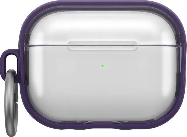 Alt view image 2 of 6 - Clear Case for AirPods Pro (2nd Gen), Carabiner Included | Clear Protective Design, Wireless Charging Compatible, Carabiner Included, Drop Protection, Secure Fit