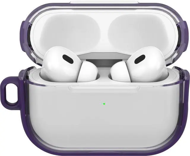 Alt view image 3 of 6 - Clear Case for AirPods Pro (2nd Gen), Carabiner Included | Clear Protective Design, Wireless Charging Compatible, Carabiner Included, Drop Protection, Secure Fit