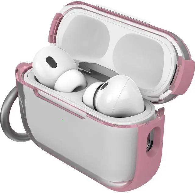 Main image of Clear Case for AirPods Pro (2nd Gen), Carabiner Included | Clear Protective Design, Wireless Charging Compatible, Carabiner Included, Drop Protection, Secure Fit