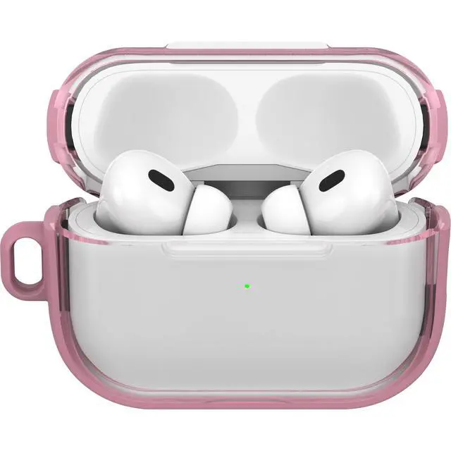Alt view image 2 of 6 - Clear Case for AirPods Pro (2nd Gen), Carabiner Included | Clear Protective Design, Wireless Charging Compatible, Carabiner Included, Drop Protection, Secure Fit