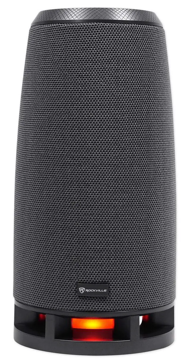 Alt view image 3 of 7 - RockShip 50W Portable Bluetooth Speaker with LED Lights, IPX4 | USB/AUX/SD Inputs, 10-Hour Rechargeable Battery, True Stereo, Built-in Mic, IPX4 Water Resistant, FM Radio