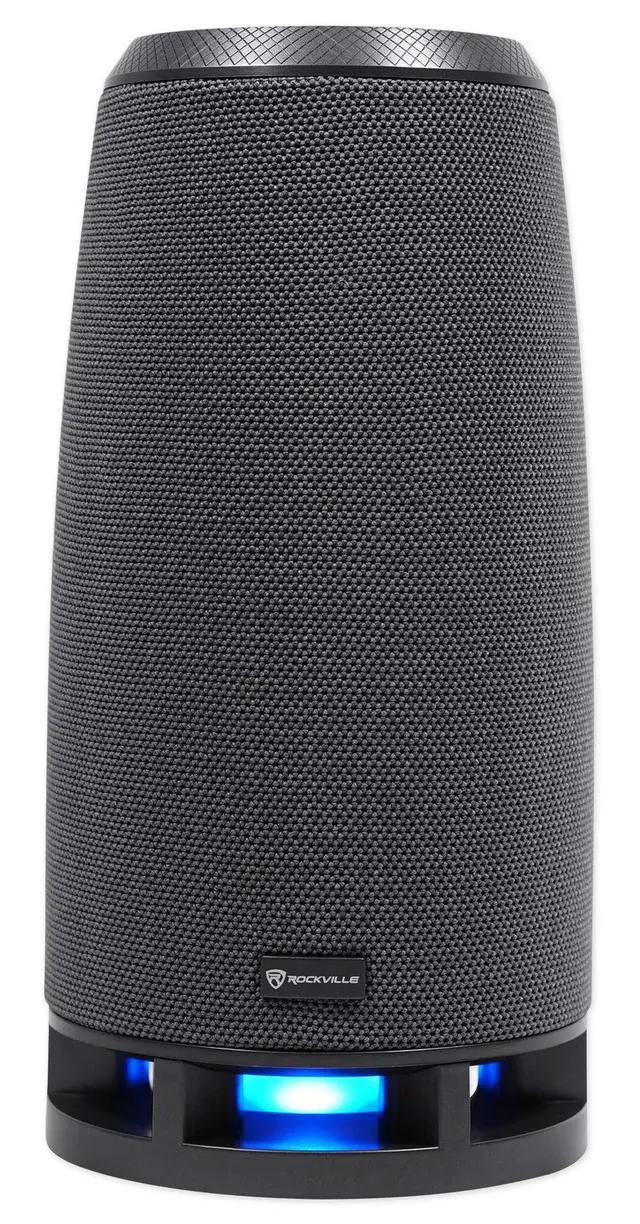 Alt view image 4 of 7 - RockShip 50W Portable Bluetooth Speaker with LED Lights, IPX4 | USB/AUX/SD Inputs, 10-Hour Rechargeable Battery, True Stereo, Built-in Mic, IPX4 Water Resistant, FM Radio