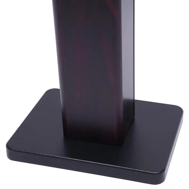 Alt view image 7 of 7 - Universal Speaker Stands Pair for Surround Sound, 28" Floor Speaker Stands Bookshelf Speaker Stand Up to 30LBS for Home Theater (Black Walnut)