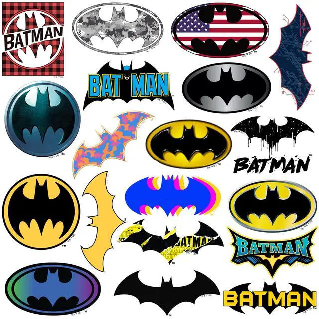 Alt view image 3 of 6 - Batman Logo 100 Vinyl Stickers Waterproof Die-Cut Decals Laptop Scrapbook