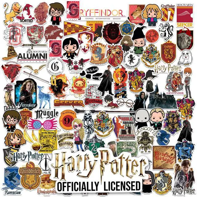 Main image of Harry Potter Gryffindor Theme Bundle Set 2 100 Vinyl Stickers Waterproof