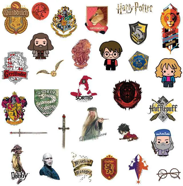 Alt view image 4 of 6 - Harry Potter Gryffindor Theme Bundle Set 2 100 Vinyl Stickers Waterproof